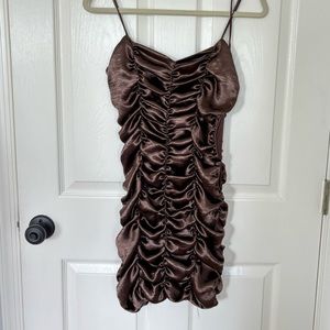 Urban Outfitters Metallic Brown Dress